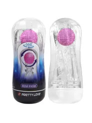 PRETTY LOVE MASTURBADOR CUP 360º TEXTURIZADO TRANSPARENTE